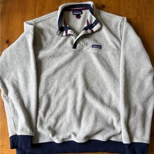 Patagonia Gray and Navy Men's Sweater